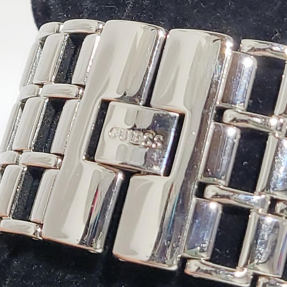 Guess Chain Link Rhinestone Watch - image 3